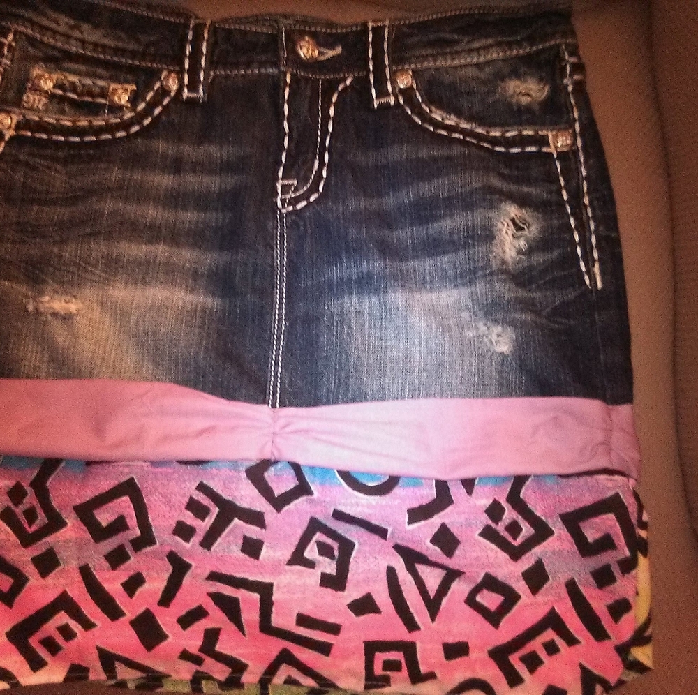 Blue jeans skirt
